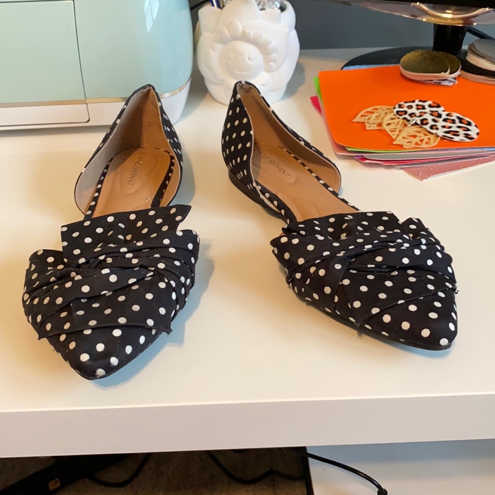 Lane Bryant - 9W - Pointed Toe Flats - Black&White